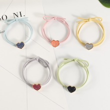 发圈心形韩版新款高弹力桃心皮筋女孩扎头发不伤发头绳发绳2元店