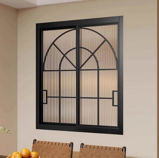Ventanas deslizantes francesas ventanas retro ventanas de arco de hierro forjado ventanas de vidrio templado ventanas de aluminio particiones decorativas image 10