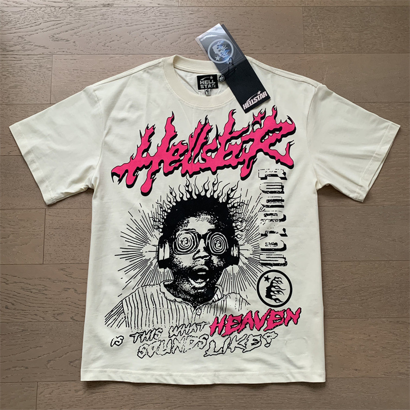 美潮地獄の星insと同じレトロなプリント上着男女のカジュアルなファッション綿の水洗い半袖tシャツ|undefined