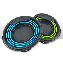 折叠水桶便携式家用折叠水桶户外烧烤钓鱼手提 硅胶塑料小水桶