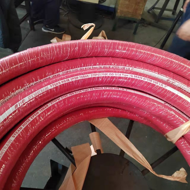 厂家直供BAZA系列红色蒸汽胶管 钢丝编织蒸汽胶管 高温胶管