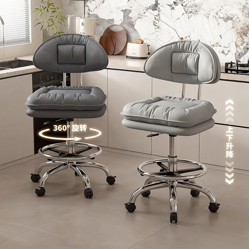 Taburete de cocina silla de bar casera silla de bar giratoria caja registradora taburete elevable respaldo silla de belleza silla de peluquería
