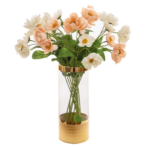 Factory Poppy Rosemary Artificial Flower Wedding Fake Flower Bouquet GFE-10A