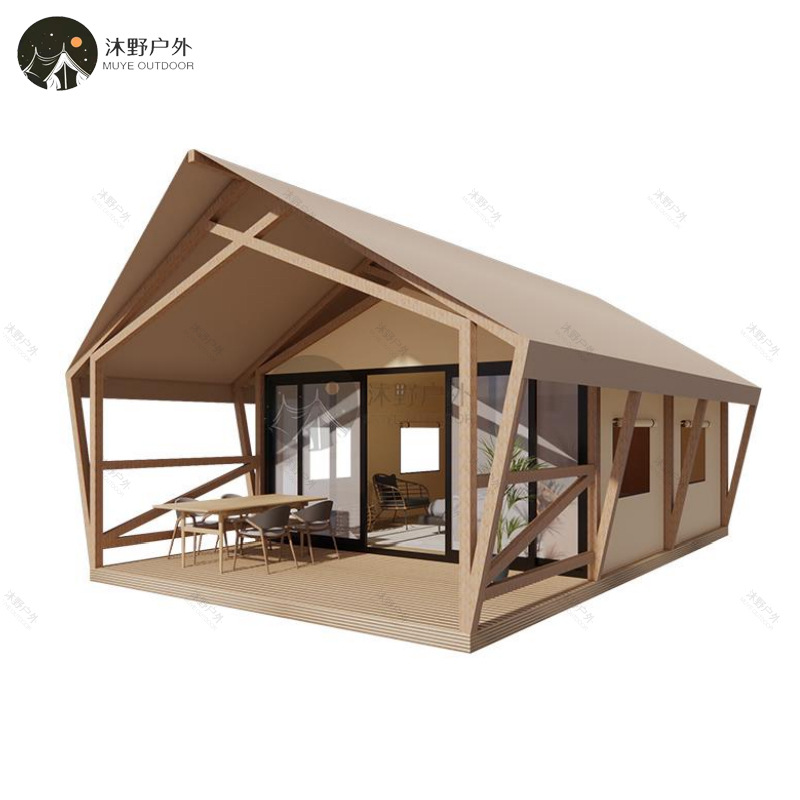 Muye al aire libre gran alojamiento tienda de campaña Hotel campamento residencial tienda de campaña de lujo ligero fabricante