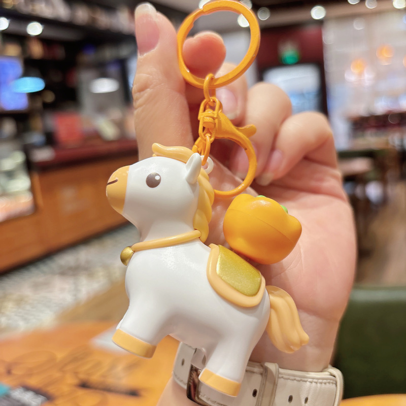 马年新款转转马上有钱钥匙扣创意马尾转转祝福包包车钥匙挂件礼品|undefined