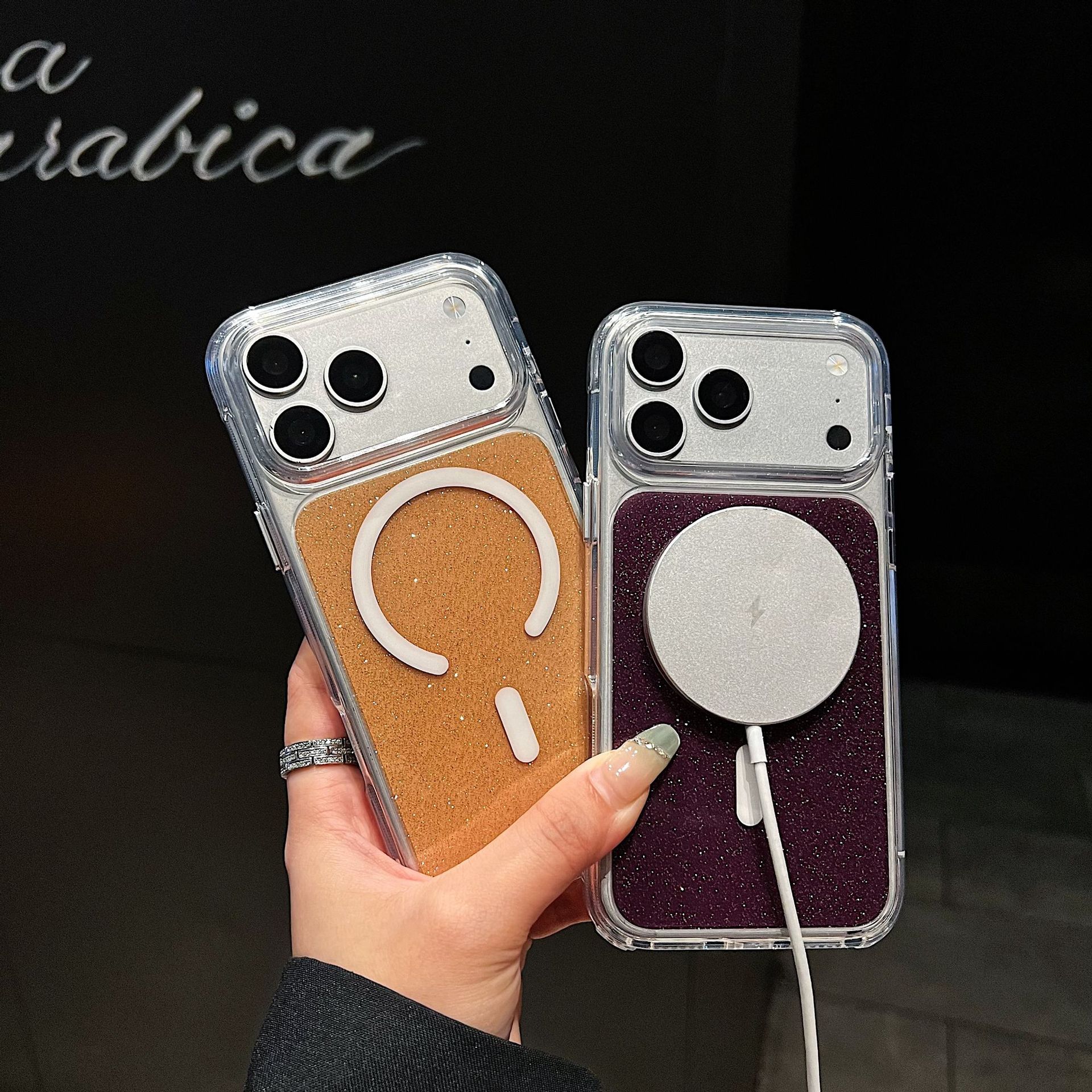 Funda Magnética para iPhone 16 y 17 Pro Max, de Acrílico, Resistente a Caídas, Transparente