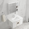 Space aluminum Bathroom cabinet Wash your hands Wash one's face Basin cabinet combination ceramics one Washbasin TOILET Wash station