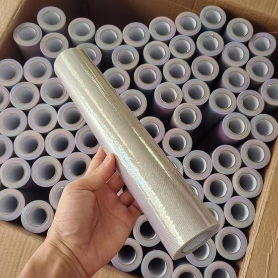30cm wide 10 yards/roll powder rainbow gradient color American mesh roll doll glitter tutu roll