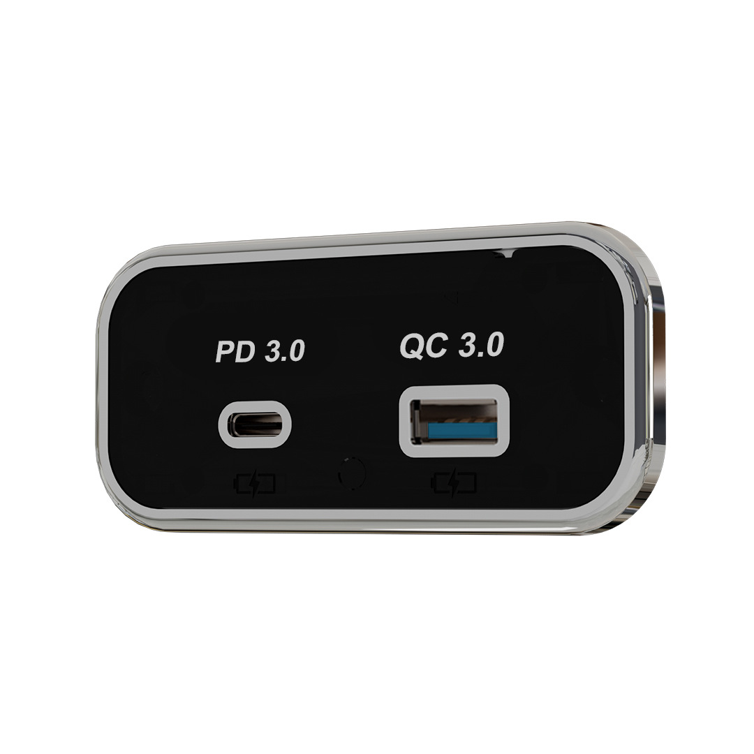 Fast charging dual port usb qc3.0+ type-c pd3.0