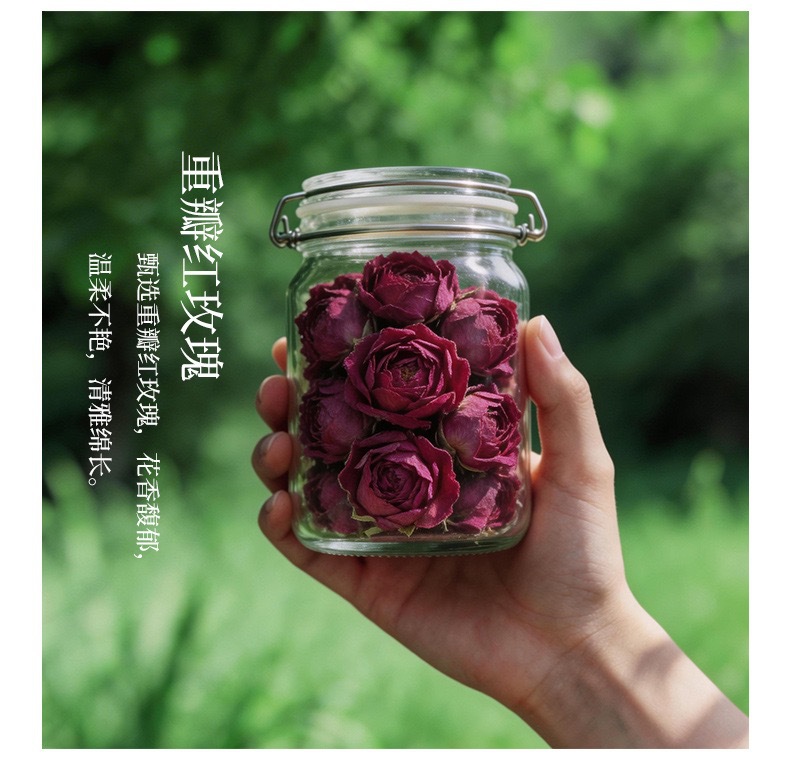 Black Goji Berry Mulberry Rose Tea 55g Small Can Herbal Flower Tea Hot Brew Wholesale specifications
