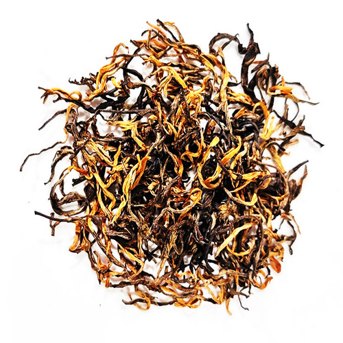 Wholesale Yunnan 2024 Large Leaf Dian Hong Black Tea Single Bud Artisanal Red Tea Honey Aroma Golden Silk Dian Hong Black Tea from a 70-year-old factory