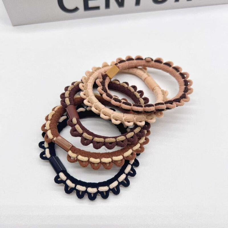 Niche Design Headband 2024 New Rubber Band Women's Hair Tie High Elasticity Durable Non-Harmful Hair Ponytail Headband Headwear