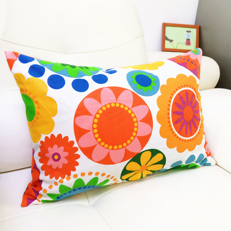 Sofá almohada cubierta rectangular sin núcleo almohada almohada almohada de algodón espalda vieja tela gruesa almohada de cintura larga sala de estar al por mayor