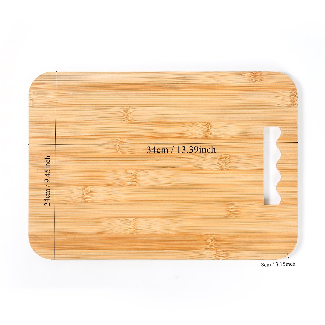 Tabla de cortar multifuncional para el hogar Tabla de cortar sólida de madera de doble uso Fruta de doble cara Clasificación de alimentos cocidos Tabla de cortar al por mayor