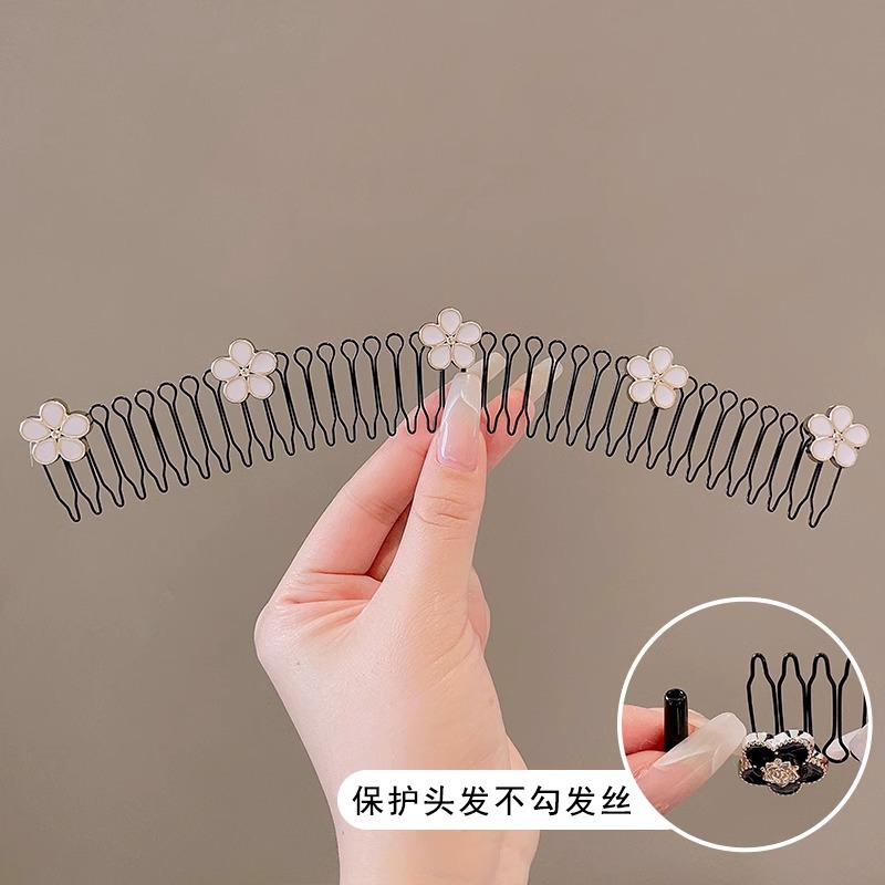 Camellia pin de cabello roto acabado de cabello artefacto invisible pin de cabello para mujeres 2025 nuevo toque de cabello de cabello de cabeza