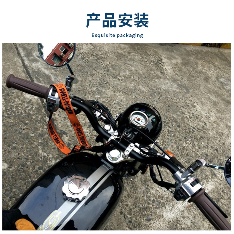 Universal Motorcycle Modified 22Mm/25Mm Diameter Handlebar Retro Handlebar Cg125 Ranger Handlebar Curved Handlebar