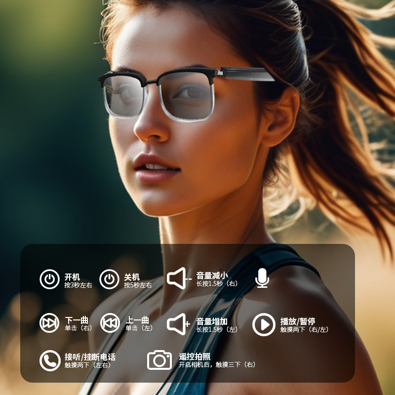 新型スマートbluetoothメガネGS13オーディオ黒科技超軽量メガネフレーム男女モデルブルーレイ変色防止レンズ|undefined