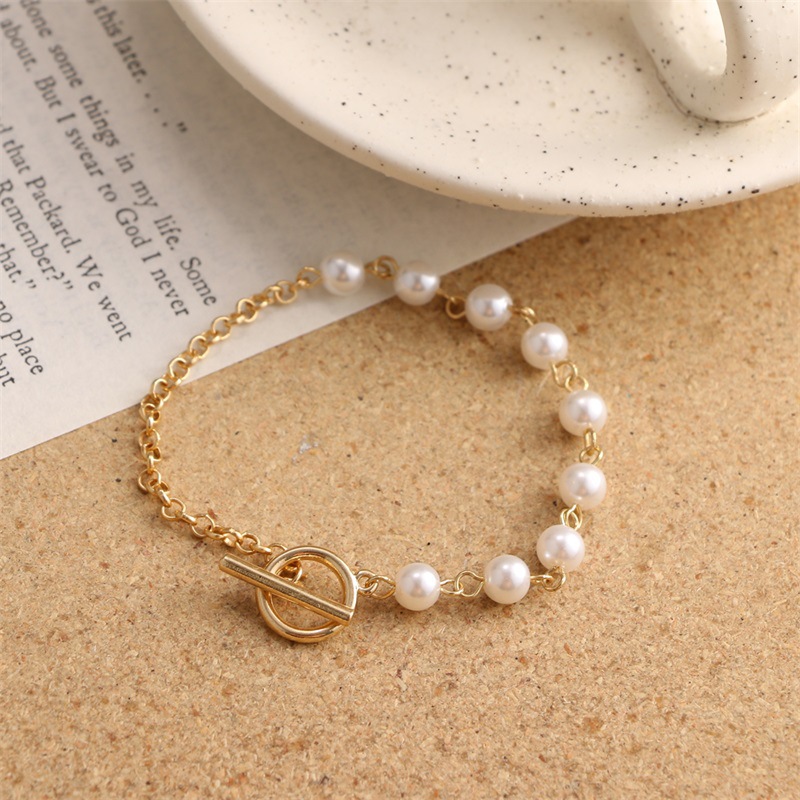 Fashion Geometric Alloy Artificial Pearls Women's Bracelets 1 Piece display picture 3