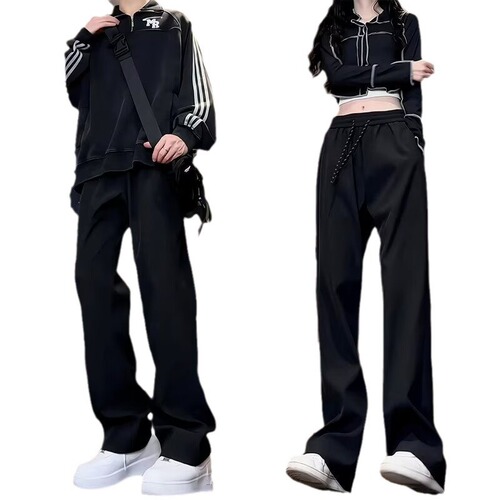 Men's summer windproof waterproof sports quick-drying straight casual pants men's ice silk loose thin men's pants