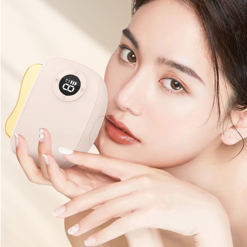 Stone needle scraping board intelligent face electric scraping instrument Meridian brush scraping beauty massager constant temperature thermal facial cleanser
