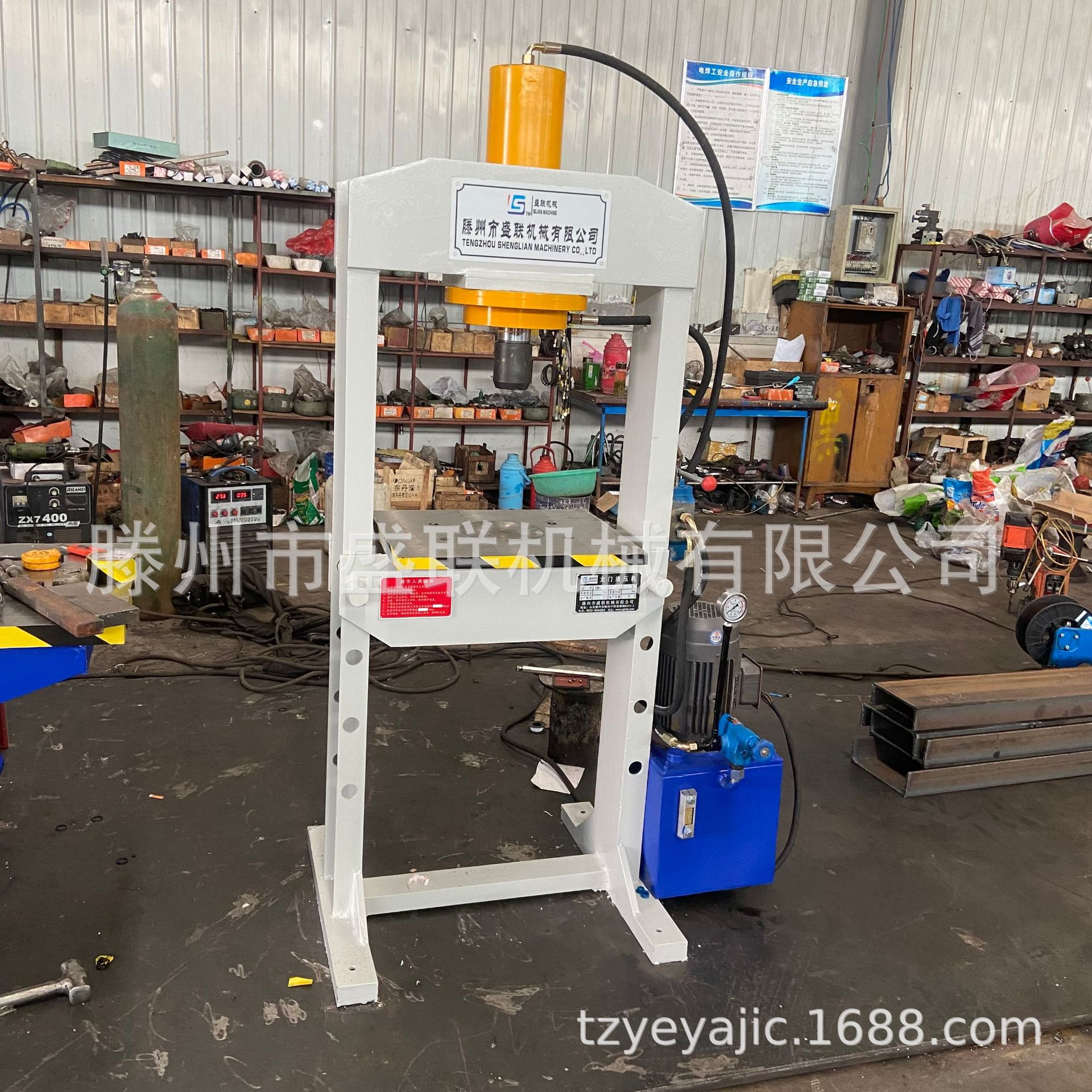 100吨龙门液压机 150吨双柱油压机 轴承压装液压机滕州盛联机械