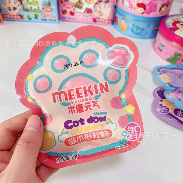 Mitang Yuanqi Gummy - Cat Claw Type - 1 set (including 38g*12 packs, single pack price 1.65 yuan)