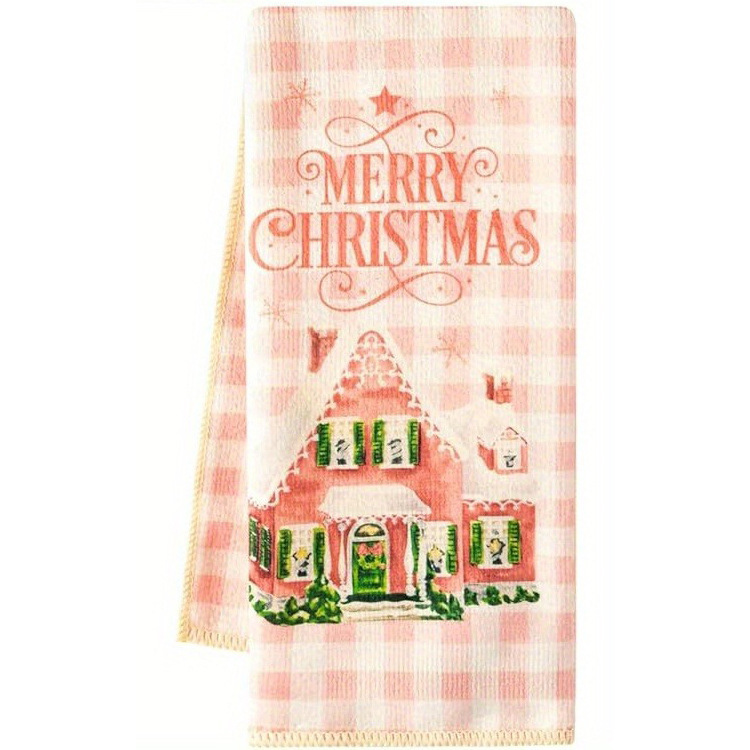 クロスボーダーホットセールクリスマスプリントタオルマイクロファイバー吸収性ハンドタオルはカスタムプリントをサポートします|undefined