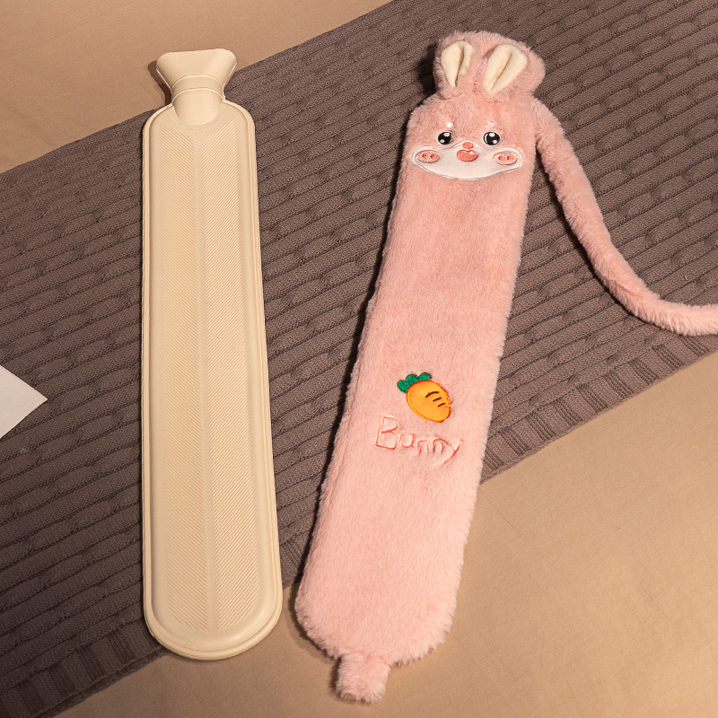 Bolsa de agua caliente de invierno almohada de tira larga almohada para niñas dormir piernas para dormir cama de peluche dormitorio de estudiantes cama caliente de invierno image 9