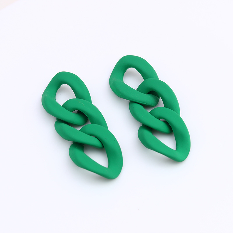 Simple Style Geometric Arylic Spray Paint Women's Drop Earrings 1 Pair display picture 11