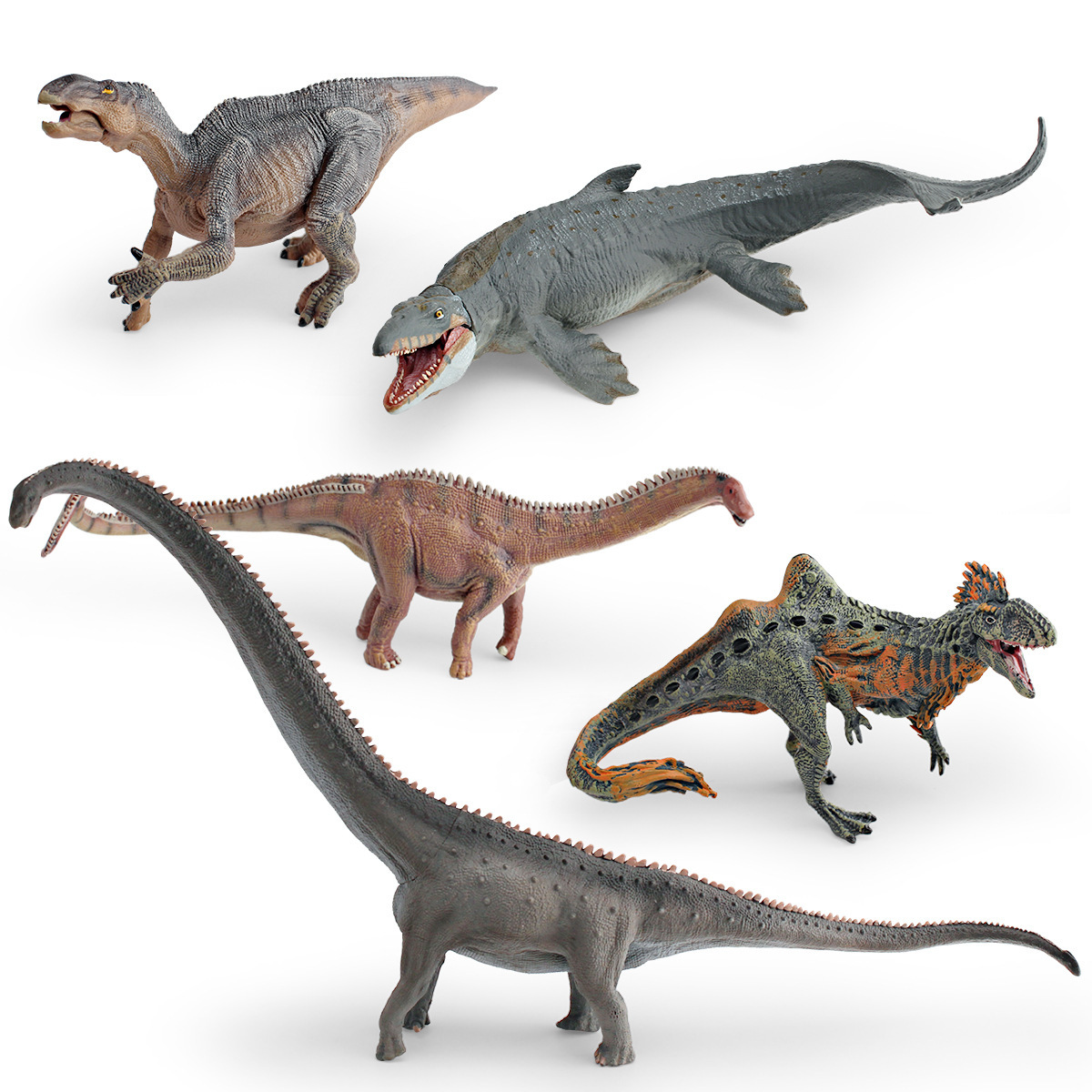 Simulación transfronteriza serie de dinosaurios jurásicos herbívoros Lianglong Lei Longmen Xi Long mesa juguetes de decoración estática