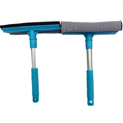 Car Wash Double-Sided Glass Wiper Car cleaning tools - blue-double-sided-removable-window-scraper