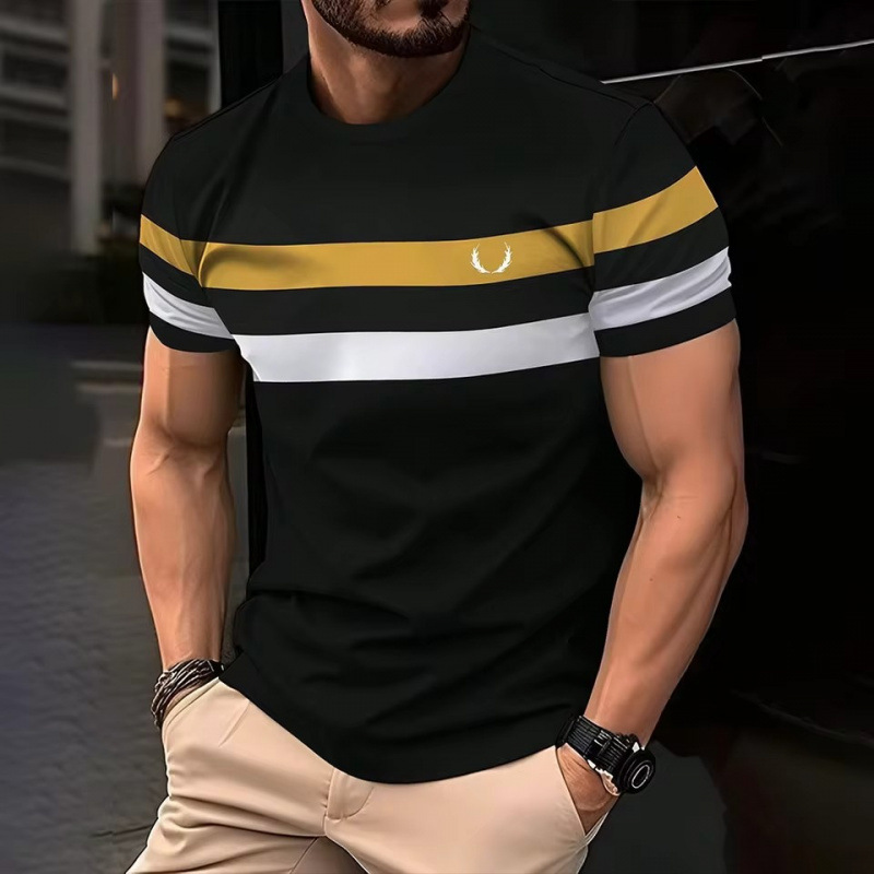 Herren T-Shirt Locker Mesh Atmungsaktiv Rundhals Kurzarm Einfach S-XXL - Bild 6 von 6