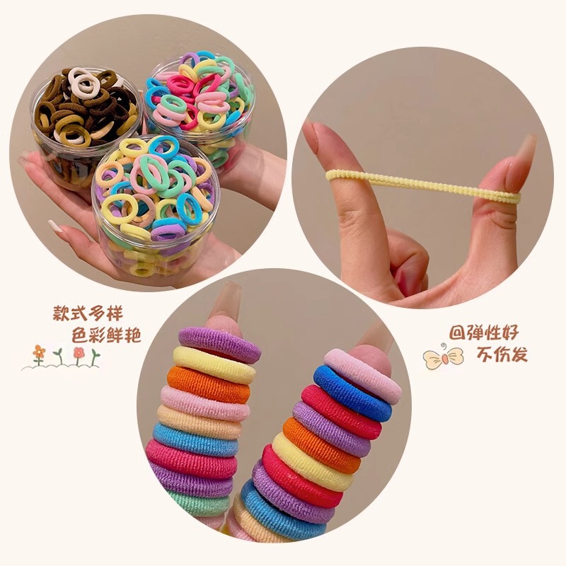 弹力不伤发儿童头绳女宝宝可爱发圈婴儿小女孩扎头发饰高韧性皮筋|undefined