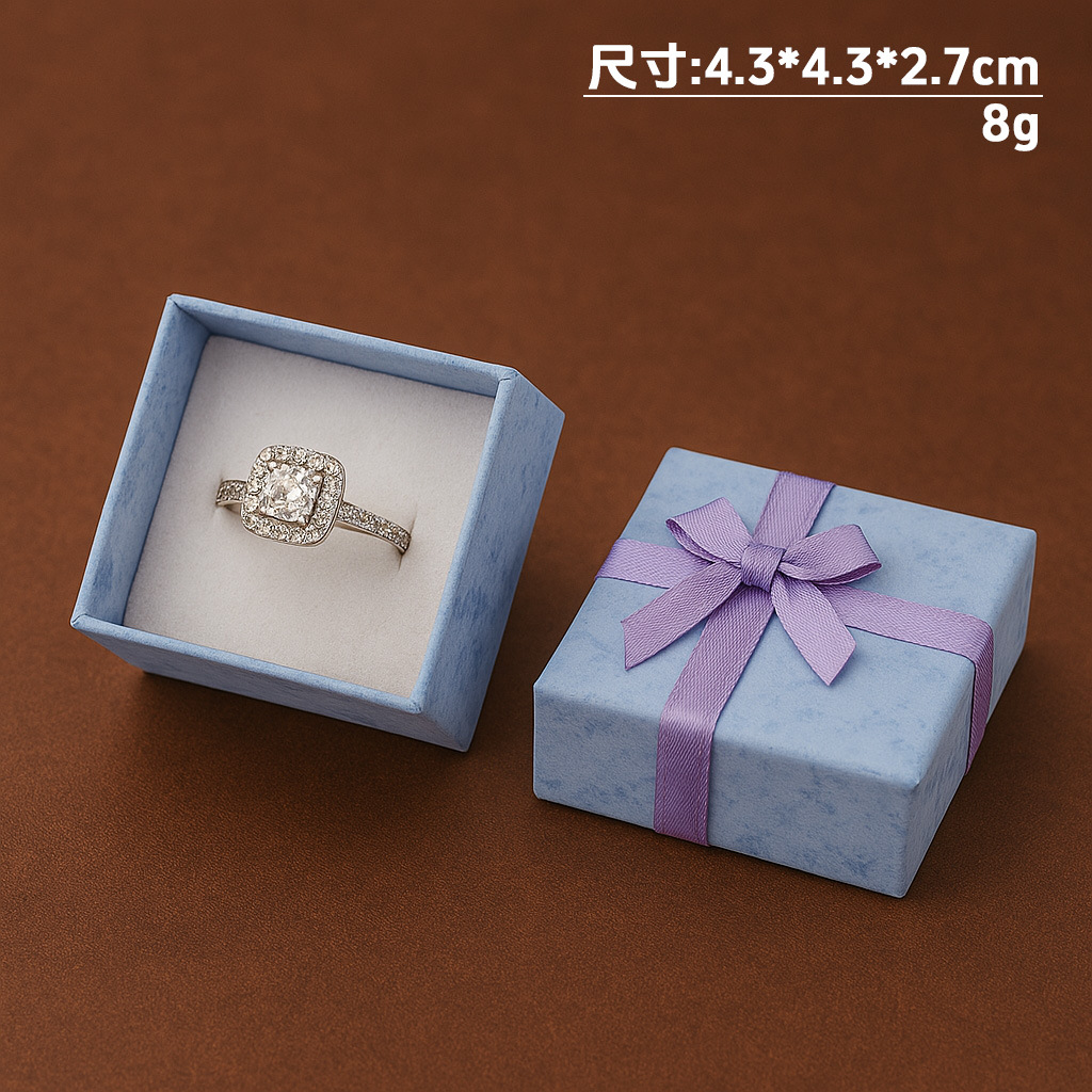 Caja de papel cubierta de cielo y tierra de nubes Caja de embalaje de joyería de estilo ins Collar multifuncional Pendientes Anillo Caja de regalo al por mayor