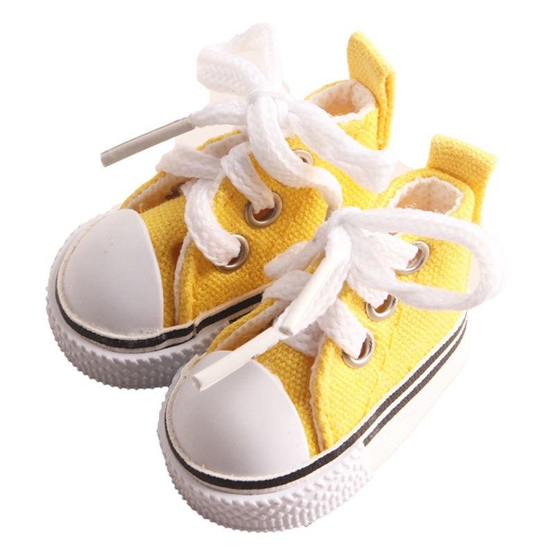 5cm zapatos de lona casuales 6 puntos bjd muñeca zapatos de lona Exo muñeca zapatos de lona