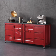 创意铁艺餐边柜工业风集装箱备餐柜酒吧餐厅茶水柜咖啡厅置物柜子