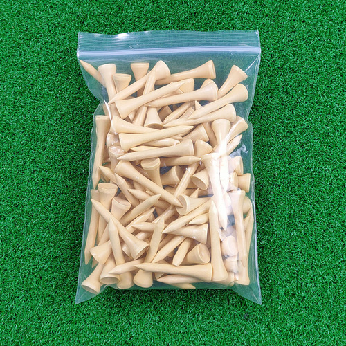 100pcs/pack golf wood TEE varnish wooden golf tee holder golf tee tee ladder