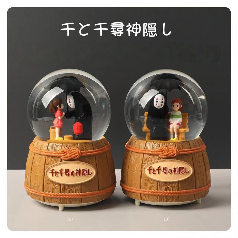 ガーリーかわいい木馬クリスタルボール漫画ユニコーンオルゴールデスクトップ装飾装飾品学生の誕生日プレゼント|undefined