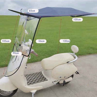 Electric scooter canopy, tricycle Elektromobil üçün ön şüşə çətiri (günlük)
