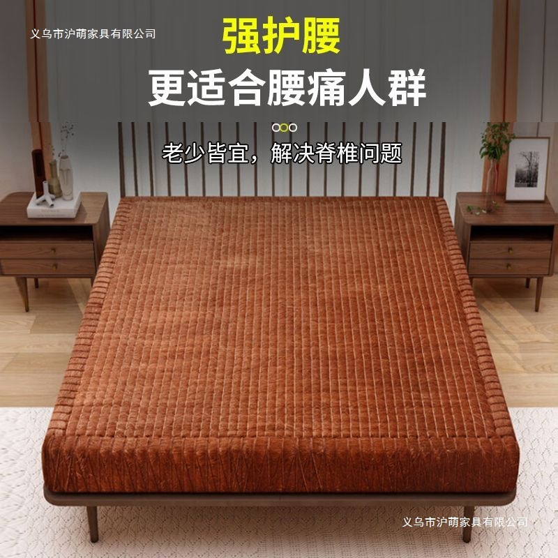 全棕垫床垫纯手工椰棕纯天然无胶棕榈硬垫家用老人护脊折叠棕垫