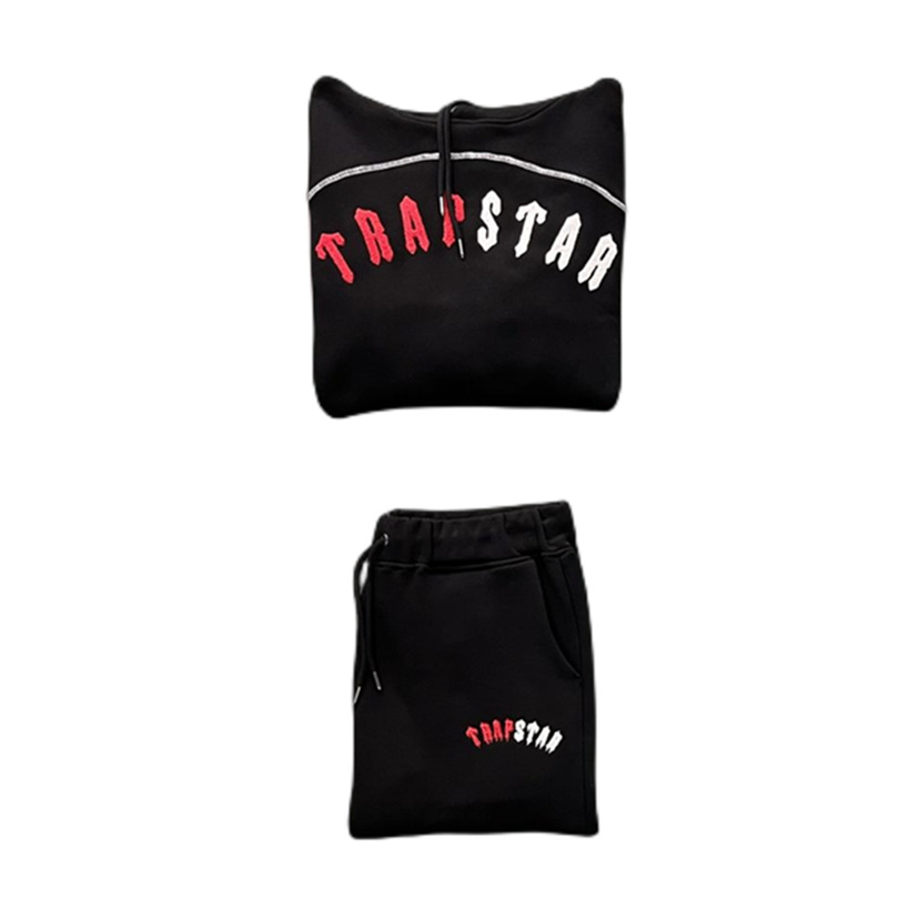 Traje de bordado Trapstar V-Stripe Fleece Chándal de hombre original Drip Drill