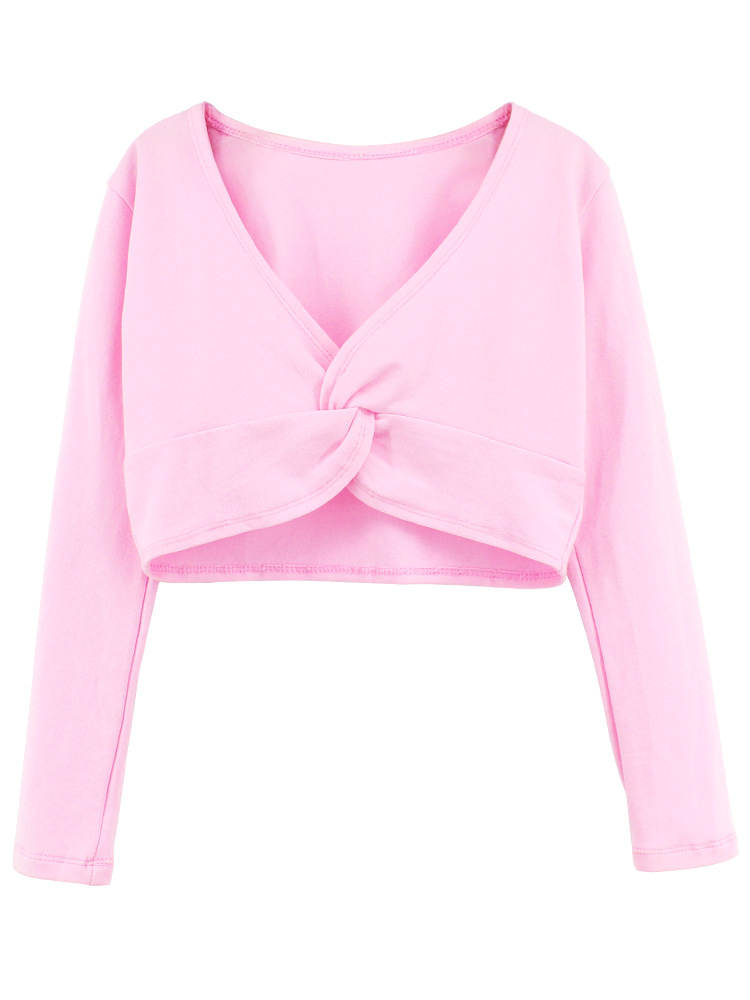 Ropa de Danza para Niñas, Chal, Top de Manga Larga, Chaqueta Ligera para Niñas, Ropa de Práctica de Danza, Ropa para Actuaciones