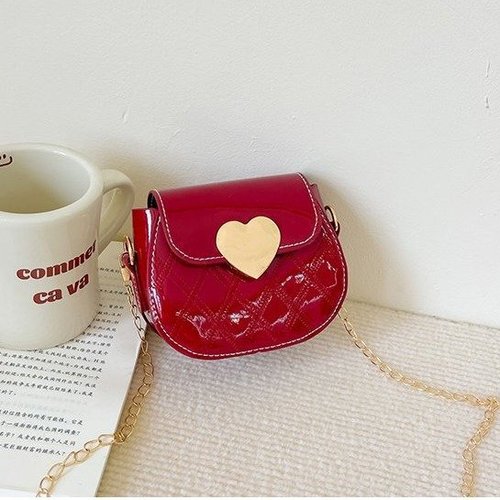 Cartoon Cute Mini Stylish Girls' Six-Color Heart Single Shoulder Crossbody Bag Kids' Bag