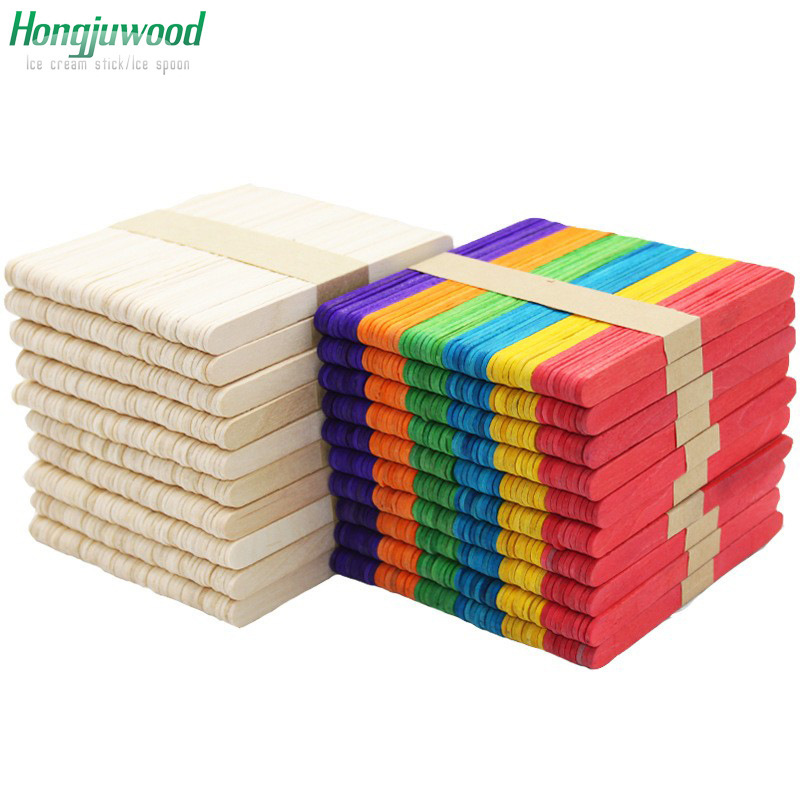 Ice cream stick ice cream stick popsicle stick ice cream stick color ice cream stick diy children's handmade stick