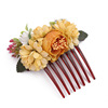 Street hair accessory for bride, hairgrip, European style, flowered, for bridesmaid, wholesale