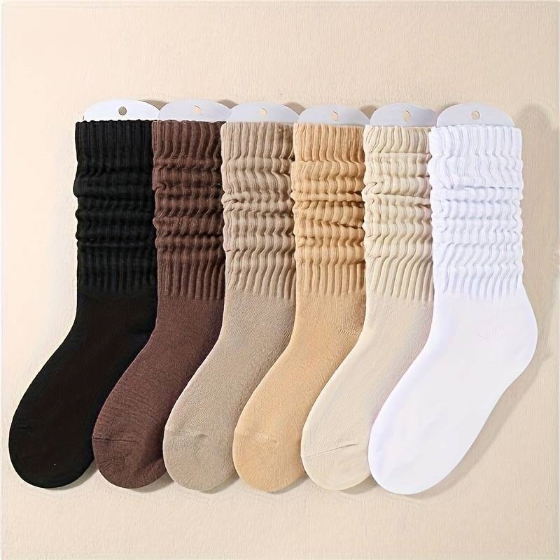 Knitted Socks for Women, Autumn and Winter Mid-Calf Socks, Black and White, Trendy and Sexy, Suitable for Snow Boots, Enhance Leg Shape, Cross-Border Knitted Socks for Women, Autumn and Winter Mid-Calf Socks, Black and White, Trendy and Sexy, Suitable for Snow Boots, Enhance Leg Shape, Cross-Border