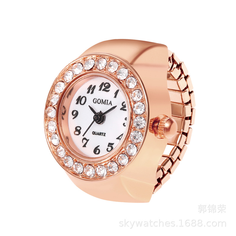 thumbnail for Amazon wish hot sale classic ring watch gold watch jewelry student watch Ladies finger watch wholesale