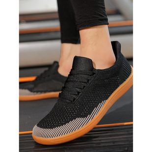 Flash Casual Shoes, Wide-Foot Shoes, Breathable Fly-Knit Shoes, Training Fitness Jump Rope Cycling Shoes, Hiking Outdoor Shoes
