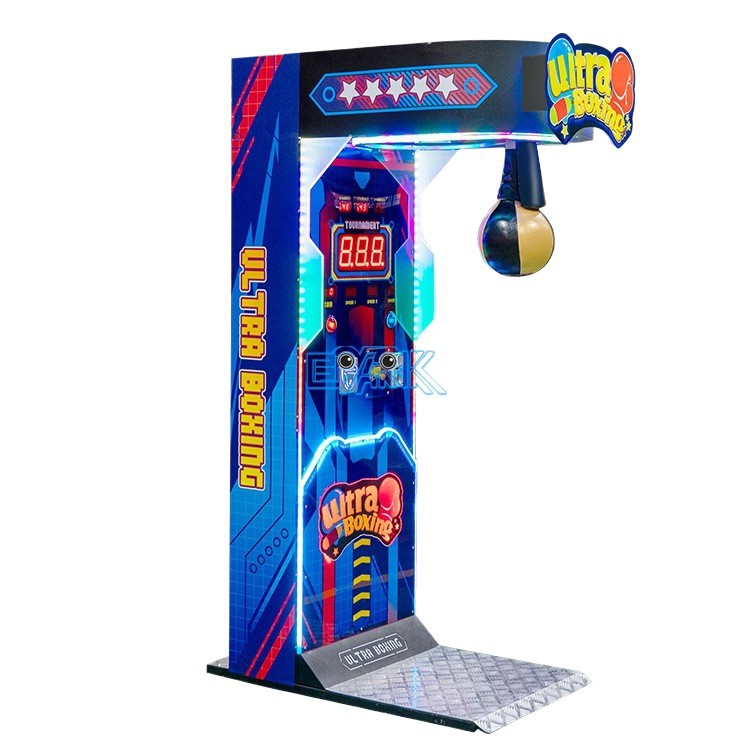Máquina de Juego de Boxeo Arcade de Gran Tamaño, Máquina de Juego Arcade Hercules Dragon Fist, Equipo de Arcade que Funciona con Monedas, Máquina de Medición de Fuerza de Boxeo