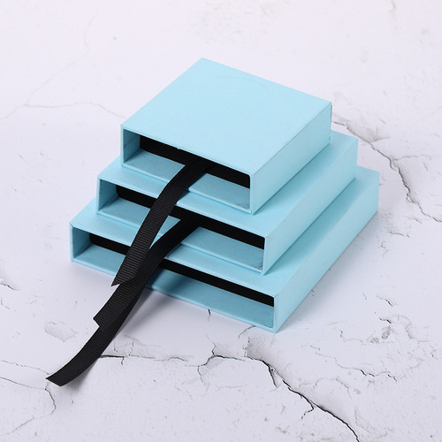 PE film box floating display box accessory packaging box ring necklace accessory storage outer box wholesale